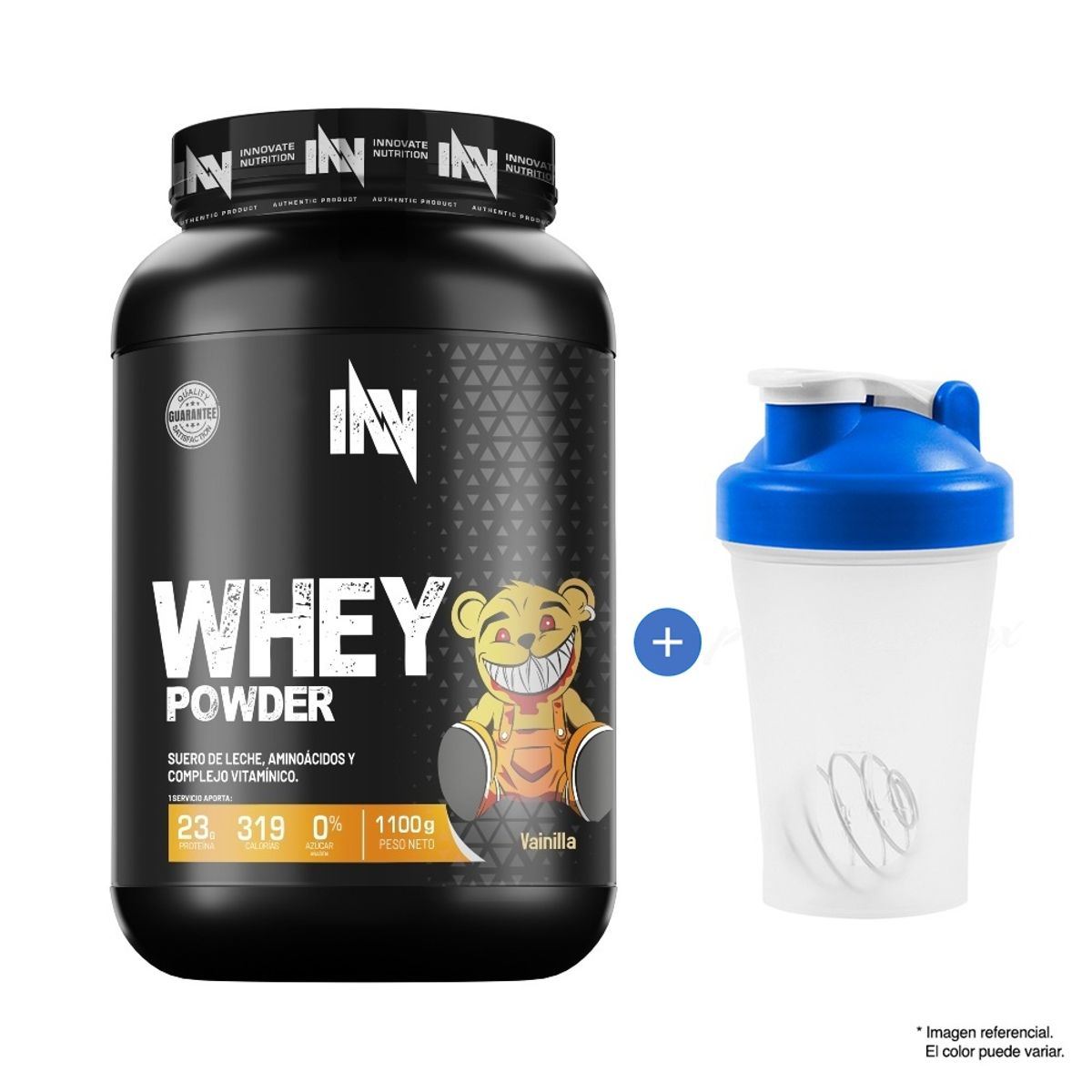 INN INNOVATE NUTRITION - Proteína INN Whey Powder 1.1 kg Vainilla + Shaker