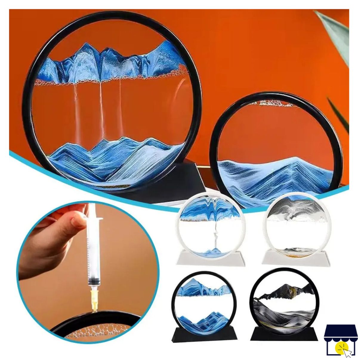 GENERICO - ADORNO DE ARENA MOVEDIZA TIPO RELOJ