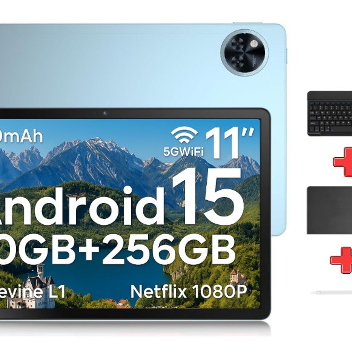 DOOGEE - Tablet DOOGEE U11 Pro WIFI 6gb Ram+256gb Rom+teclado+funda+lapiz Azul