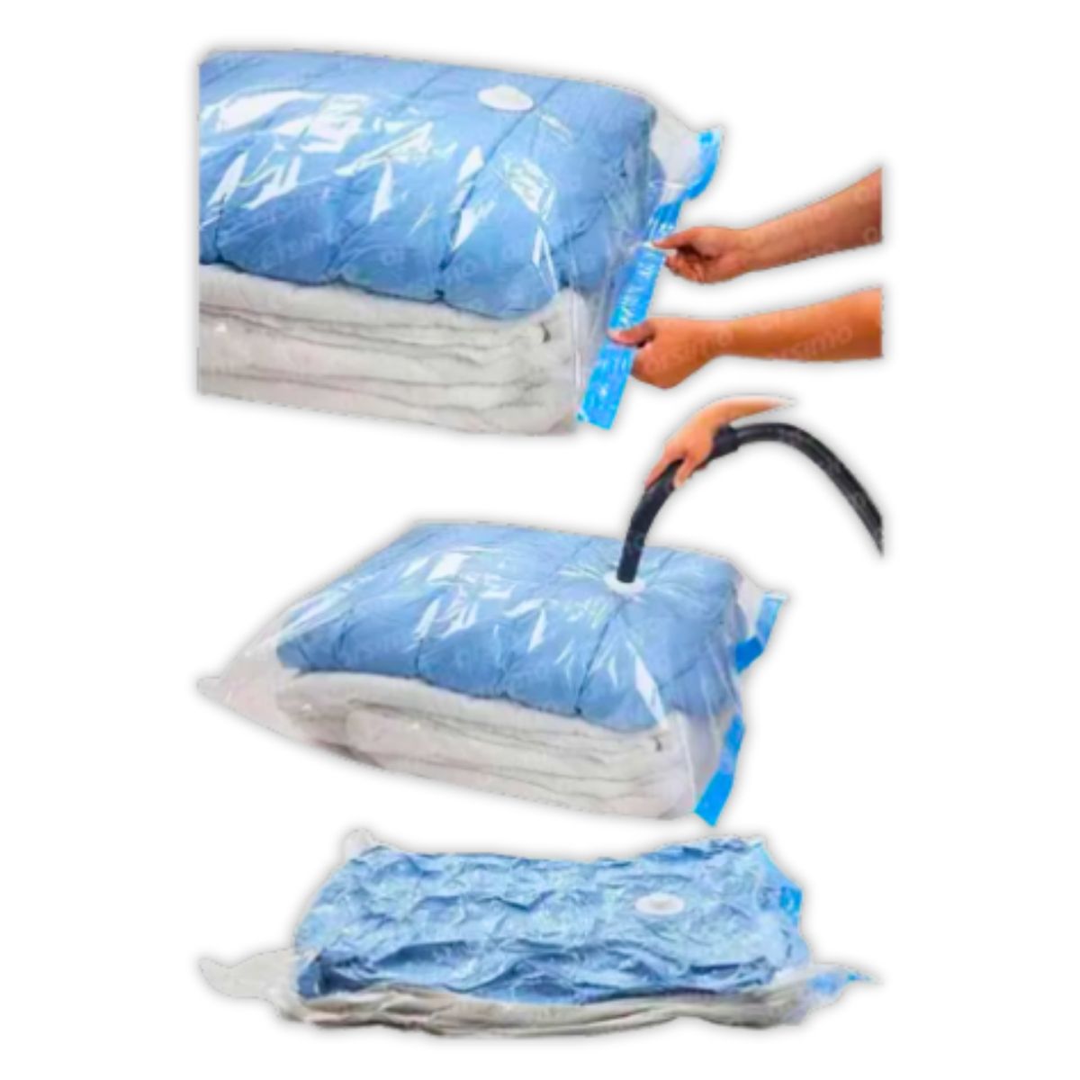 GENERICO - Bolsa de Almacenamiento al Vacío 60x80 cm para Ropa Edredones y Más