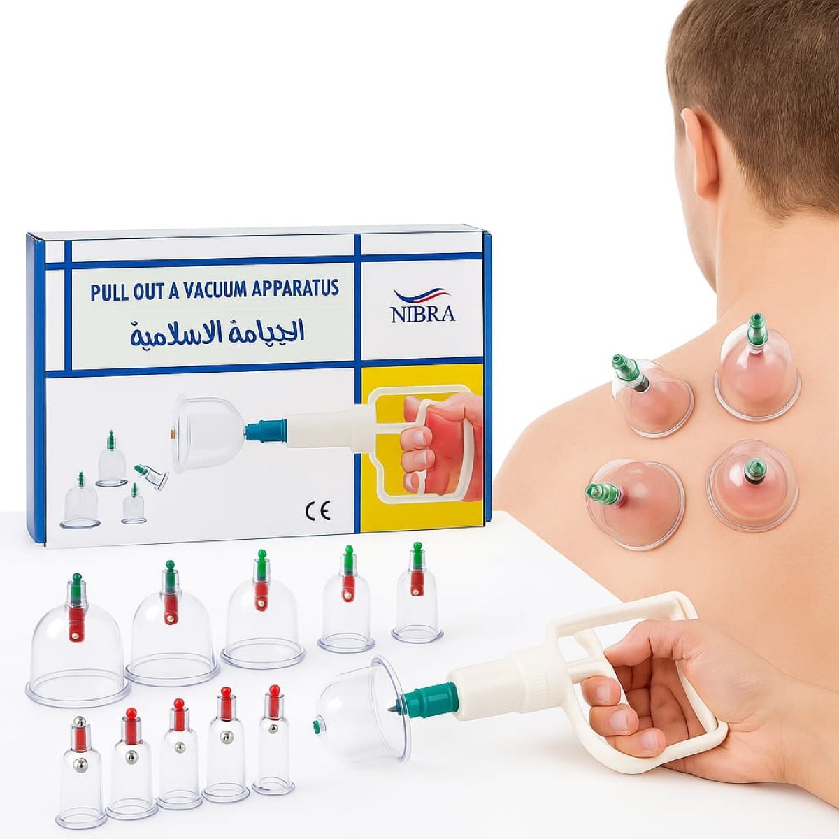 GENERICO - Kit de 12 Ventosas Acrílicas Para Terapia Con Bomba manual