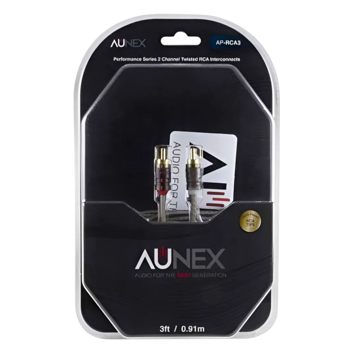 GENERICO - Cable RCA AUNEX AP-RCA3 - 1m - 3FT