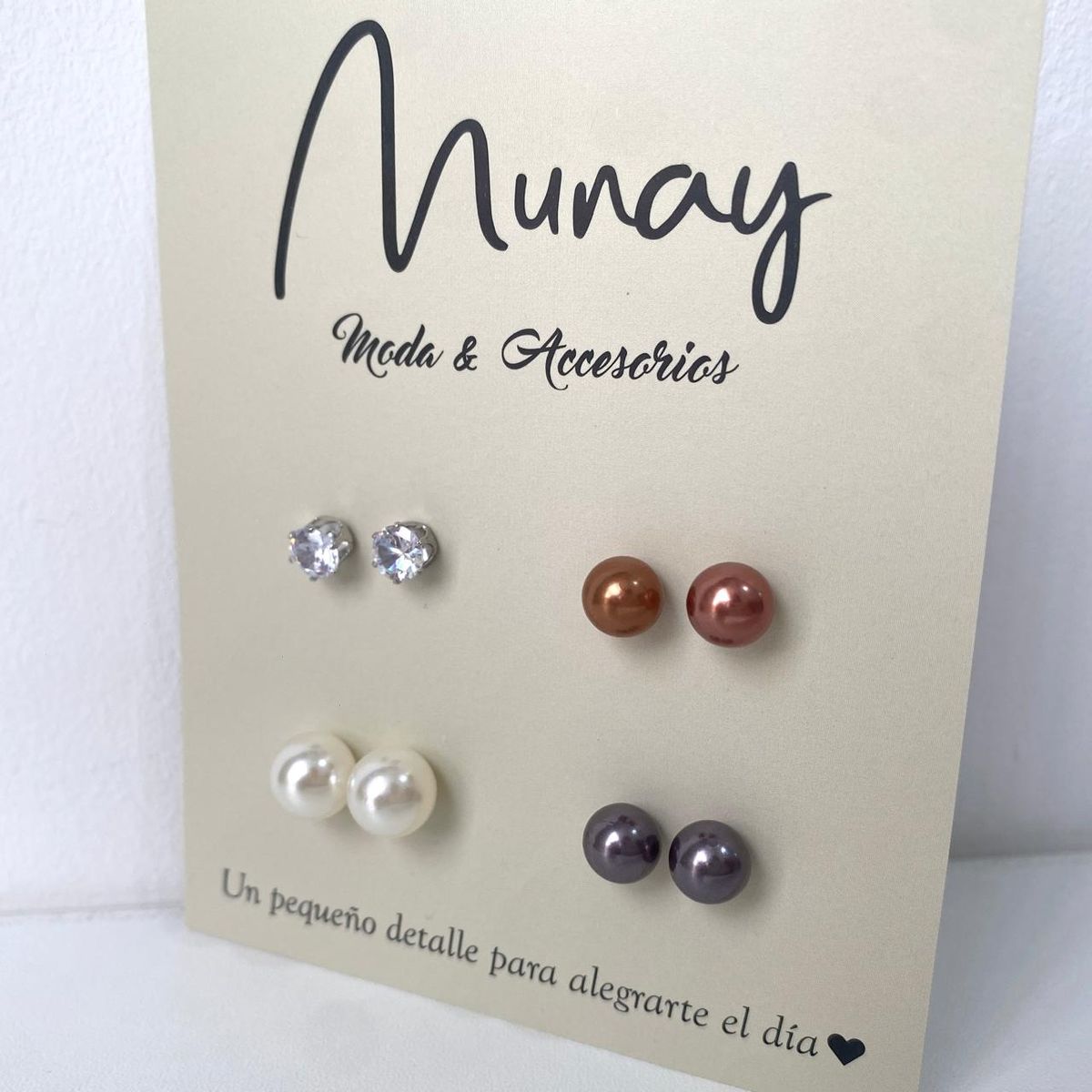 GENERICO - Set de aretes por 4 unidades Beauty ten
