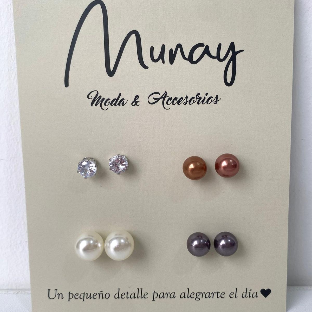 GENERICO - Set de aretes por 4 unidades Beauty ten