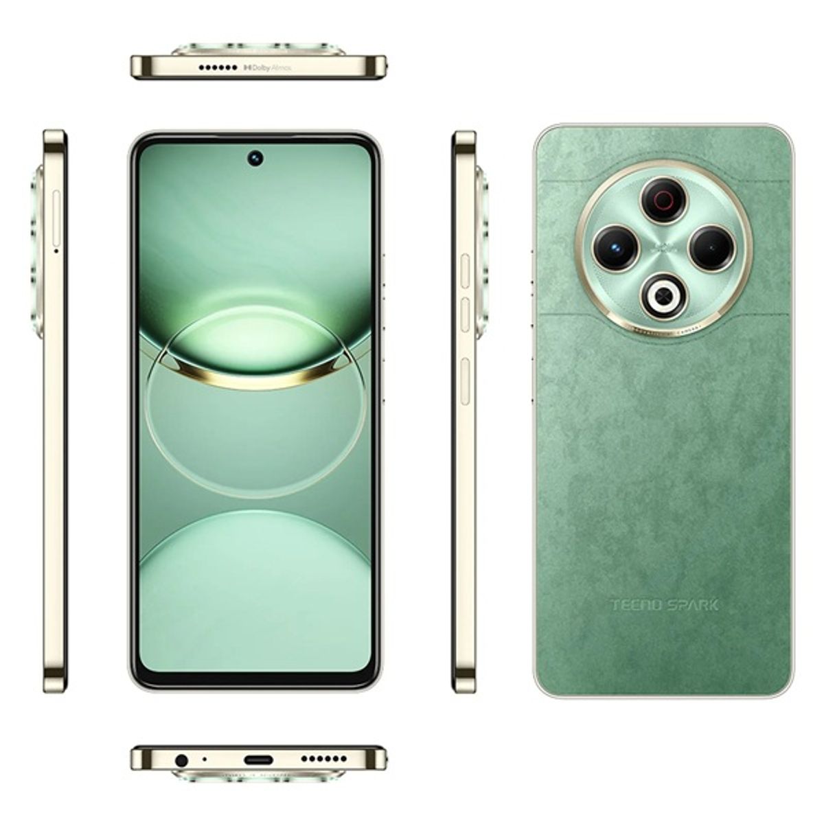 TECNO MOBILE - SMARTPHONE Tecno Spark 30 KL6  256GB ROM+ 16GB RAM (8GB +8GB RAM EXTENDIDA)  MAGIC SKIN GREEN