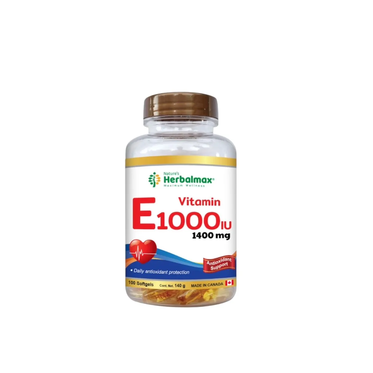 GENERICO - HERBALMAX VITAMINA E - 100 capsulas