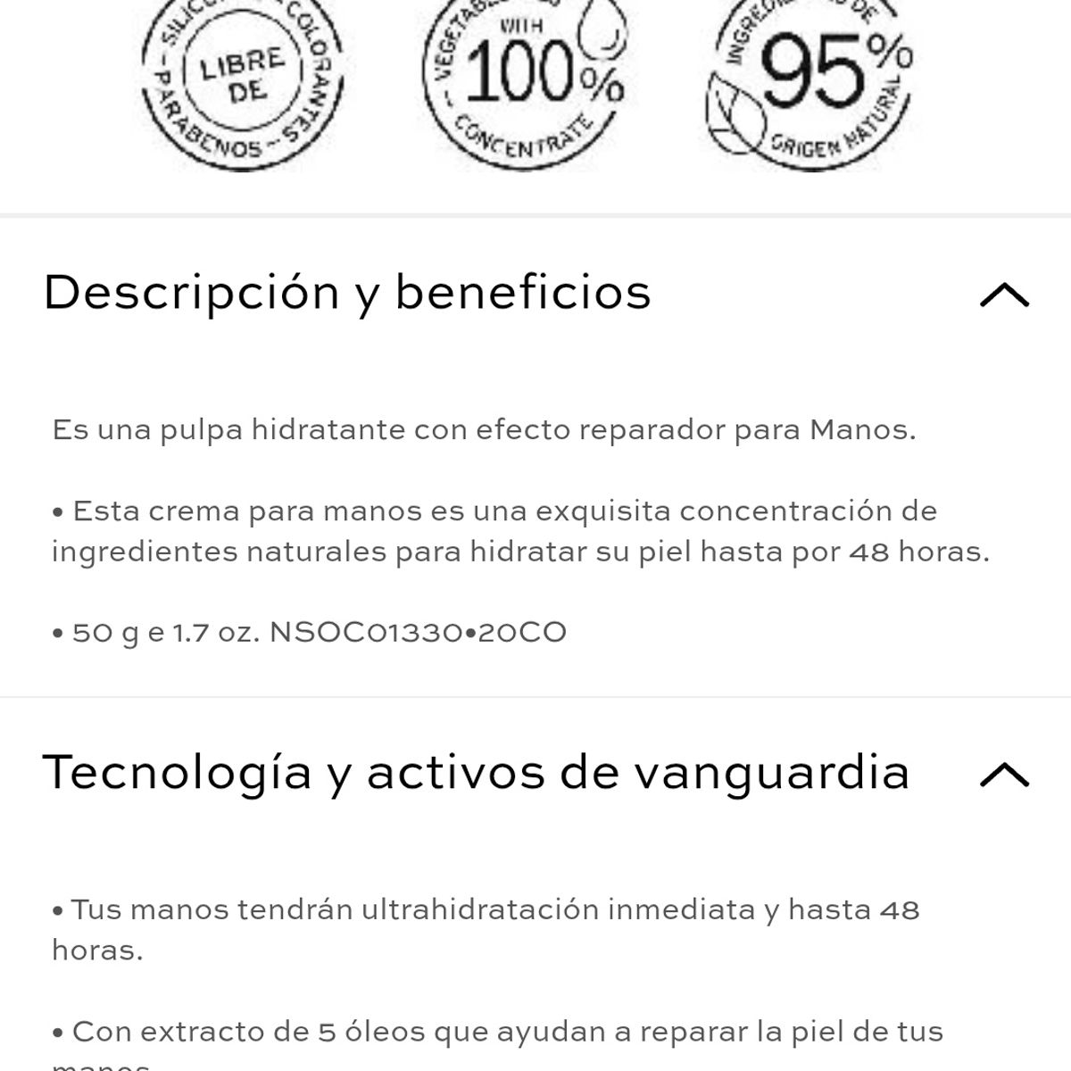 LBEL - CREMA DE MANOS Miel Aloe Vera y Moringa BOTANOLOGY LBEL