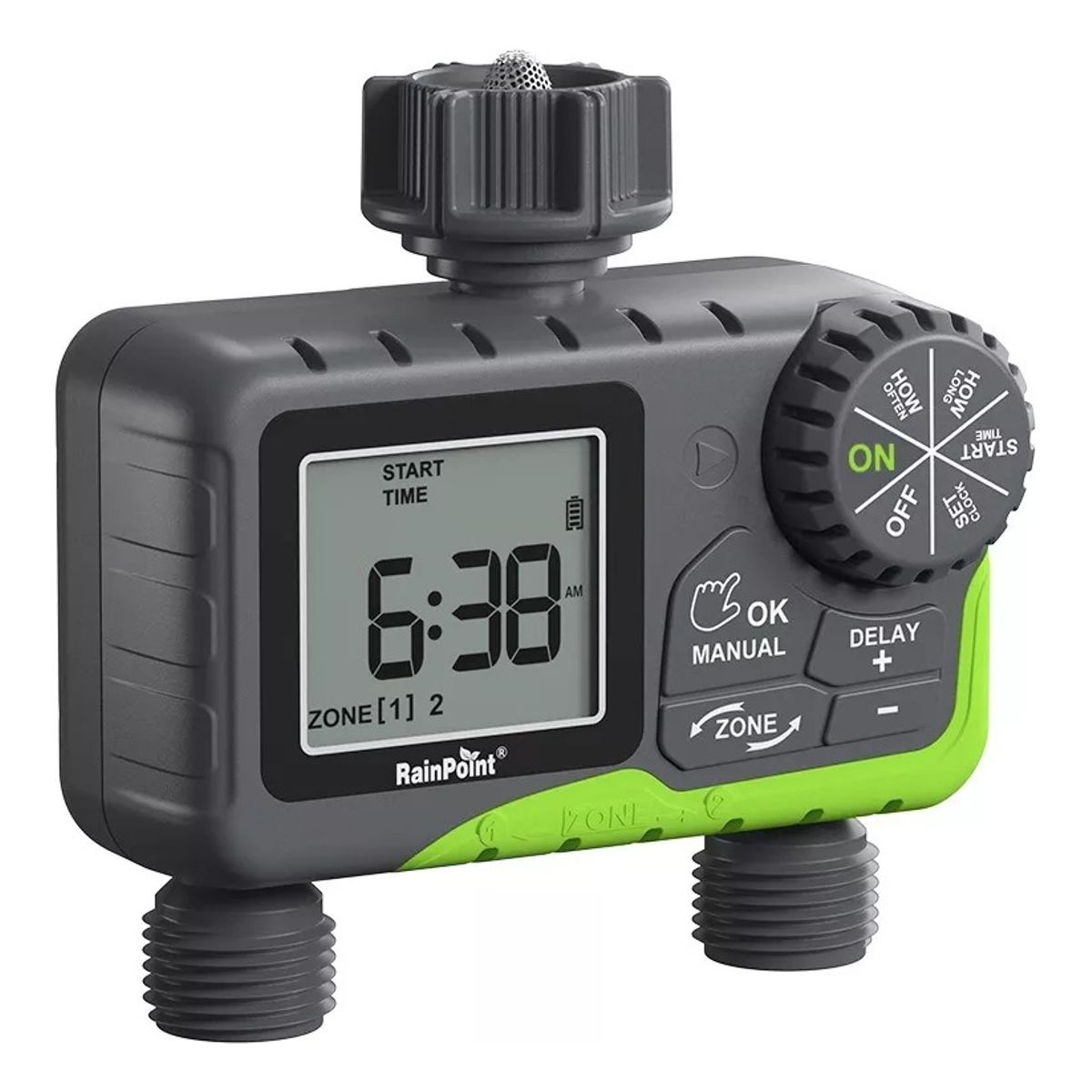 QUICK - Programador Riego Automatico Controlador Digital 2 Zonas