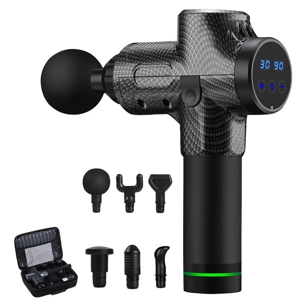 U BUY - Masajeador Muscular Pistola Masaje 30 Velocidades Digital