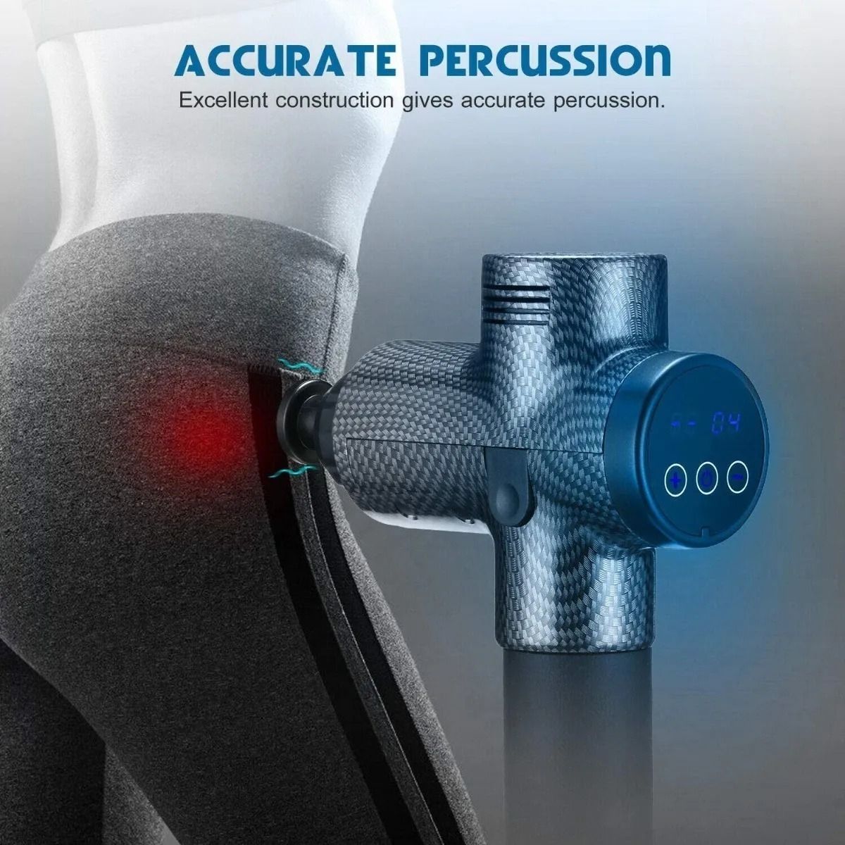 U BUY - Masajeador Muscular Pistola Masaje 30 Velocidades Digital