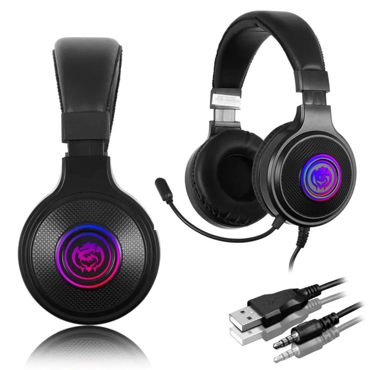 CYBERTEL - Audifono Gamer Para Pc Cybertel Épico Luces Led