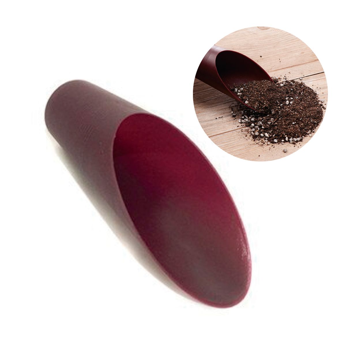 GENERICO - Pala Cilíndrica Plástica Bonsai Suculentas Jardinería Tamaño: 16 cm