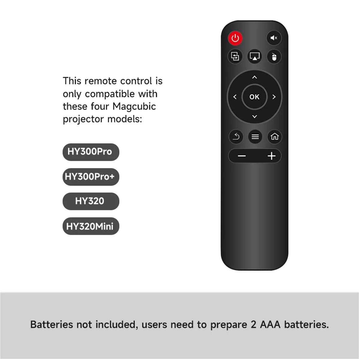 PRO - Control Remoto para Proyector Magcubic HY300 HY320 HY300 PRO