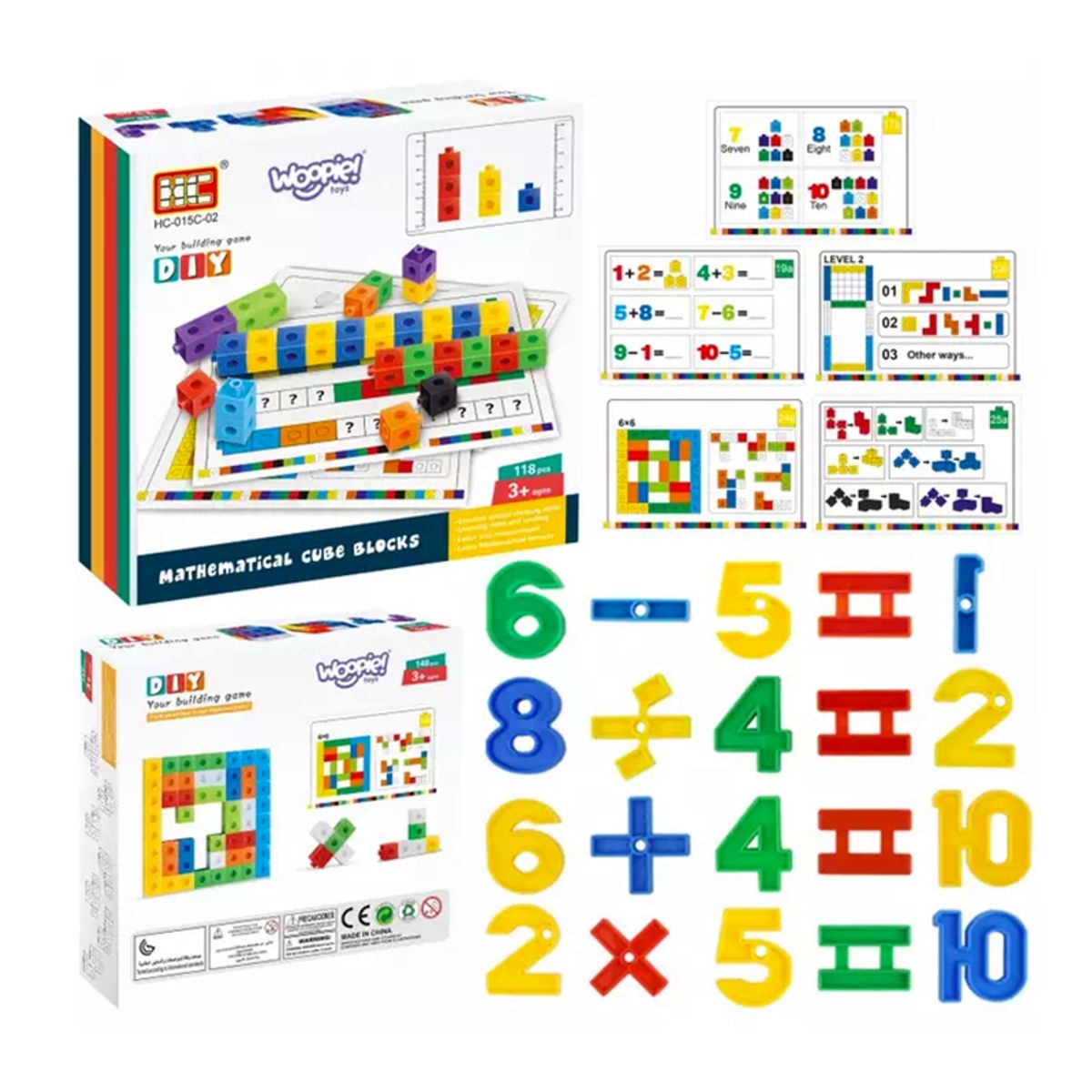 GENERICO - Set de Cubos de Construccion Matematicos y Didacticos