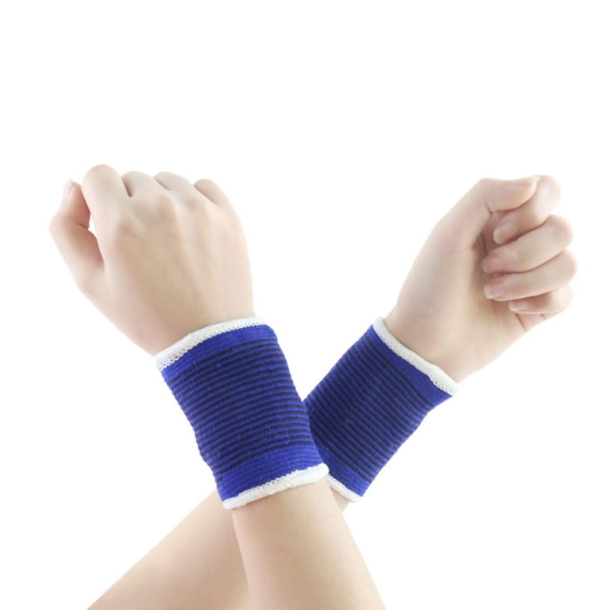 TODO FIT - Muñequera Elástica TODO FIT  Modelo Deportivo  Color Azul