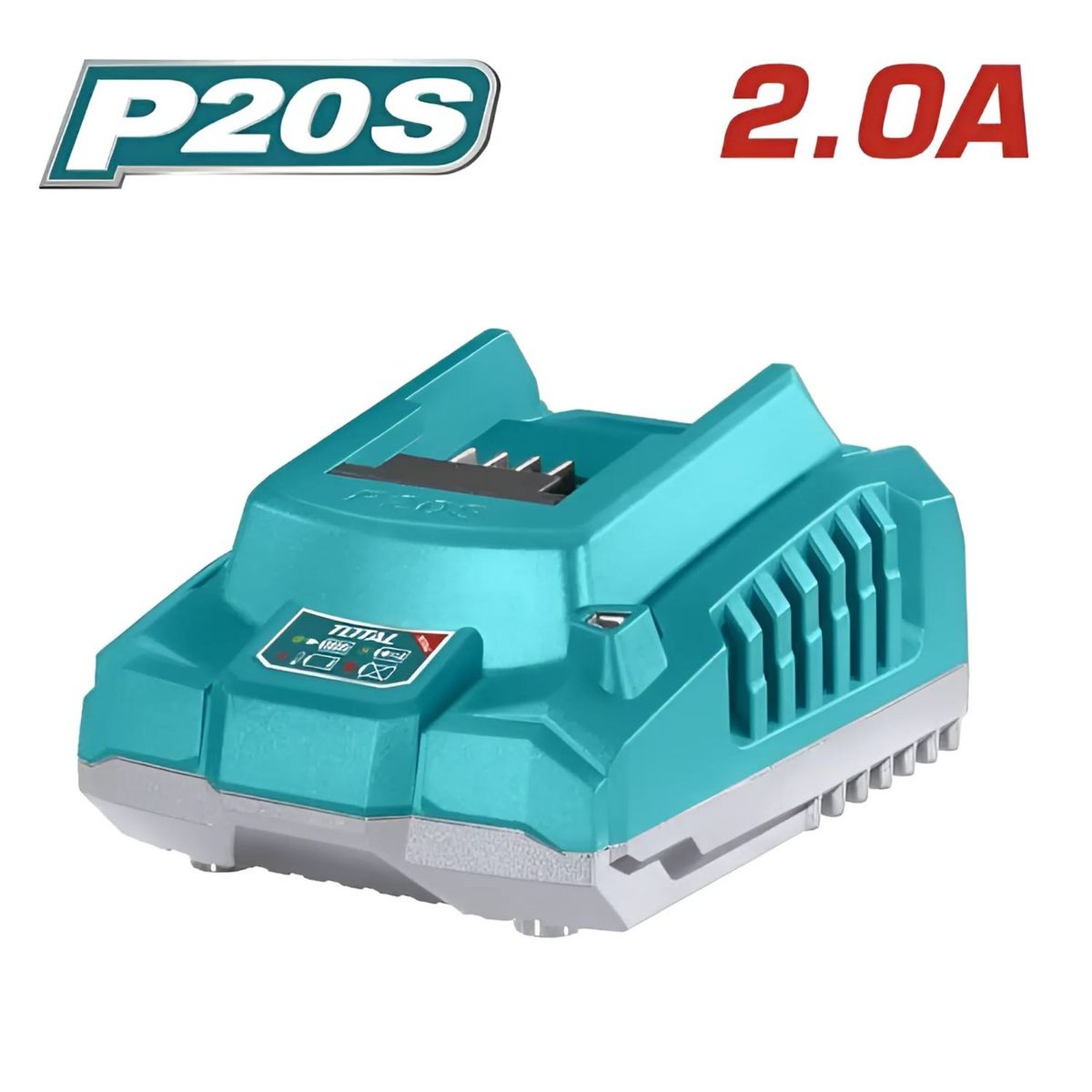 TOTAL TOOLS - Cargador Rápido Total 20v 2ah -TFCLI2001