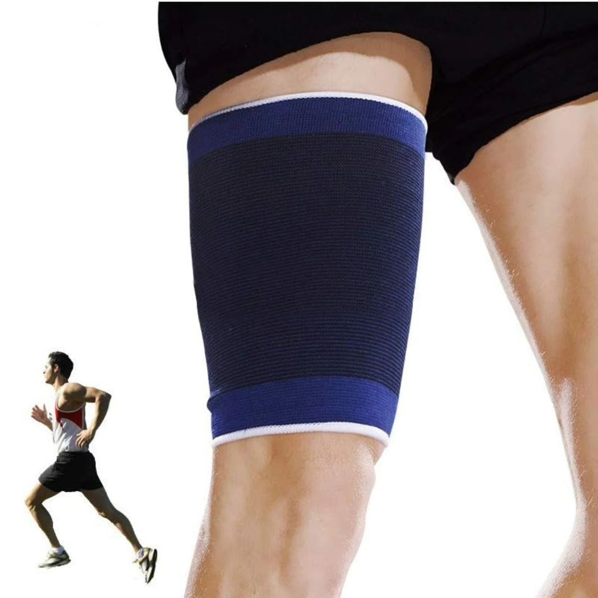 TODO FIT - Muslera Elástica TODO FIT Modelo Deportivo Azul