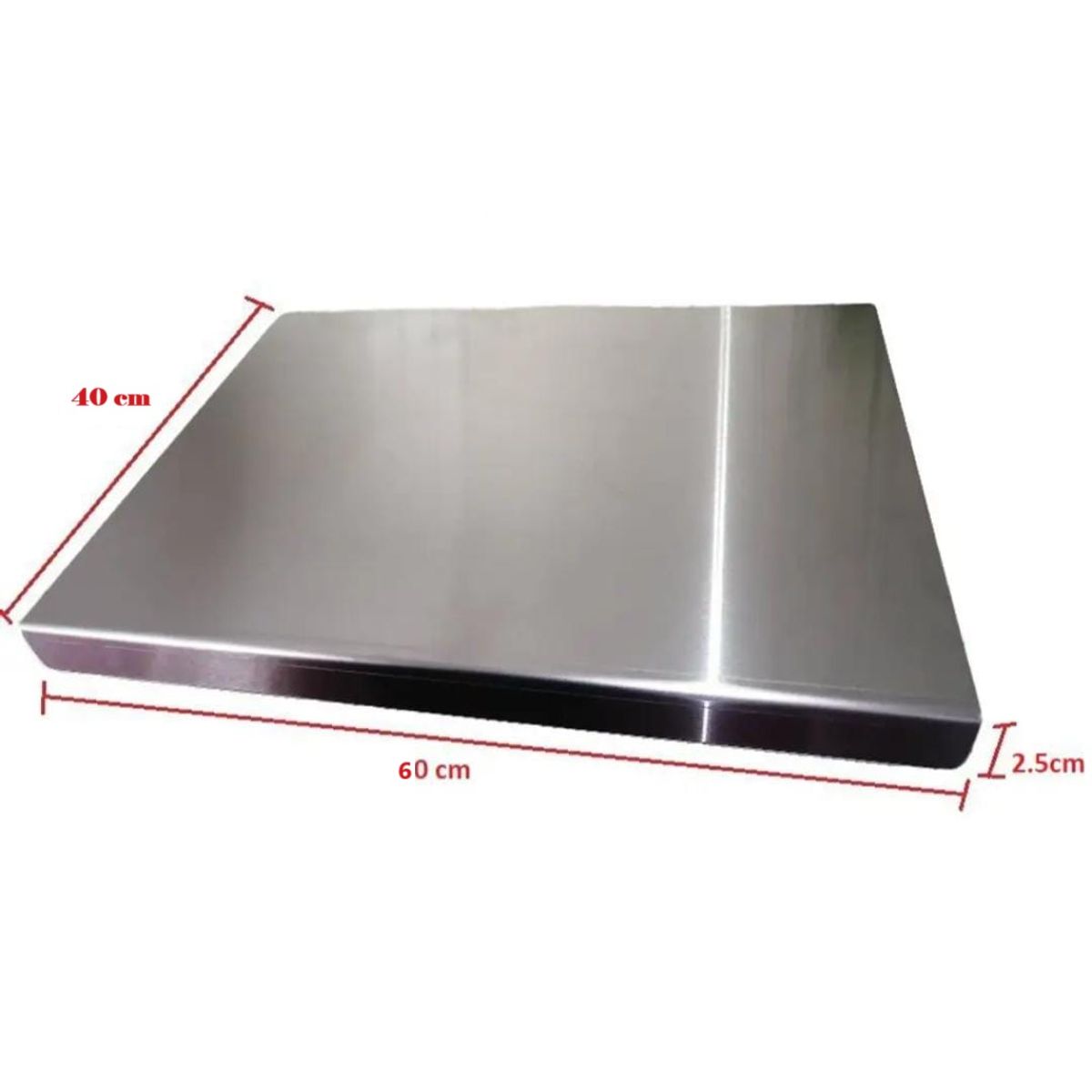 GENERICO - Tabla de picar en Acero inoxidable 60x40cm