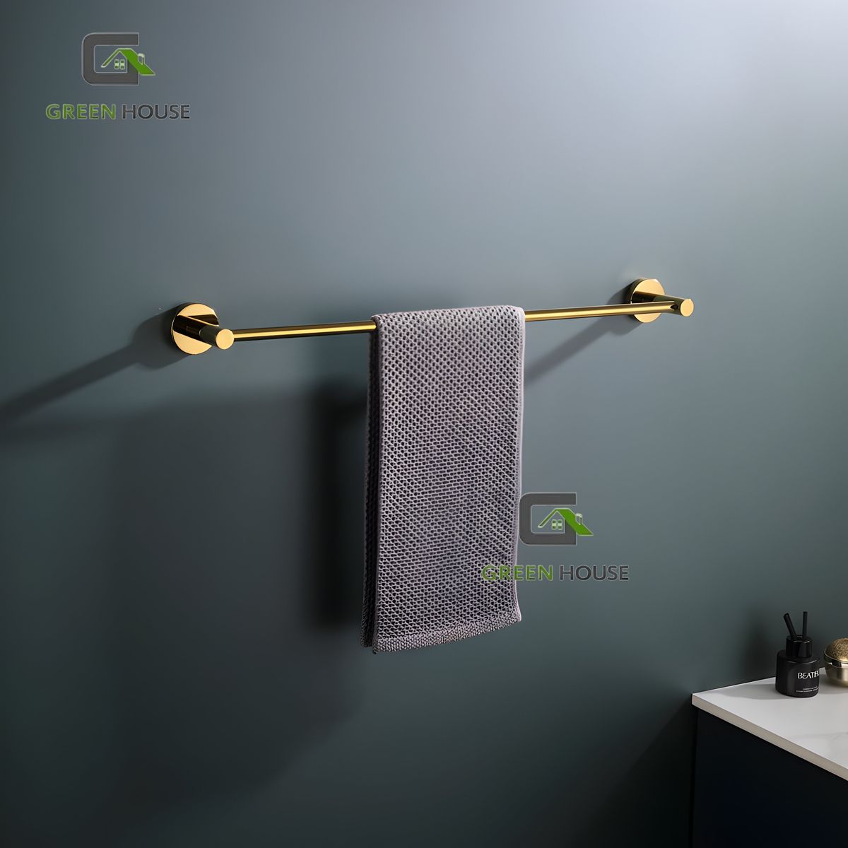 GREEN HOUSE - KIT DORADO BRILLANTE  ACERO INOXIDABLE