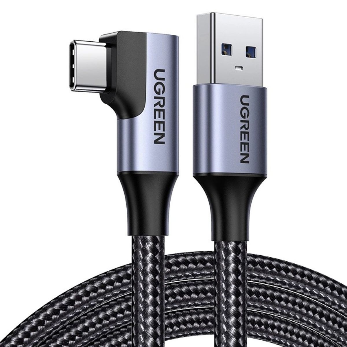 UGREEN - UGREEN Cable 1m USB-C Ángulo 90° 5Gb/s 3A Carga Rápida US385 - 20299