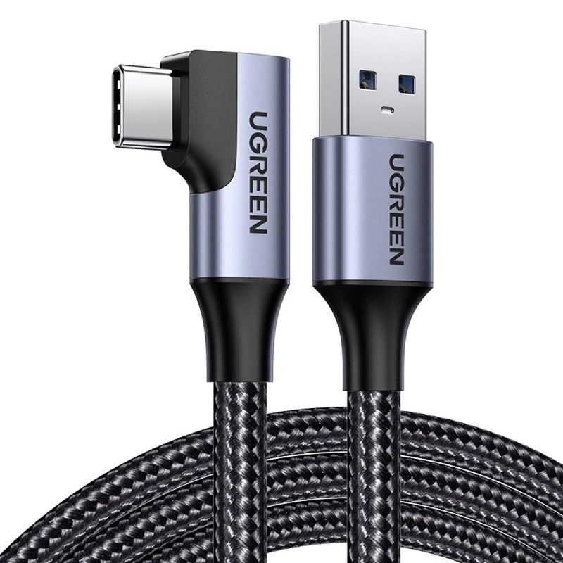 UGREEN - UGREEN Cable 1m USB-C Ángulo 90° 5Gb/s 3A Carga Rápida US385 - 20299