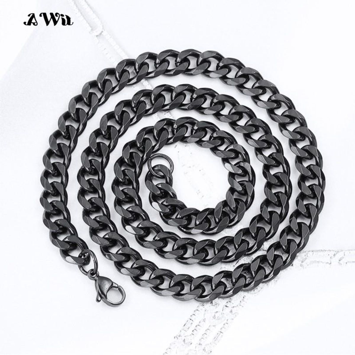 GENERICO - Collar Cadena de Eslabones Cubanos Acero Inoxidable