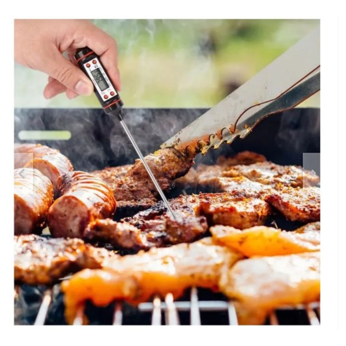 GENERICO - Termometro Cocina Digital Carne Sonda Alimentos Temperatura