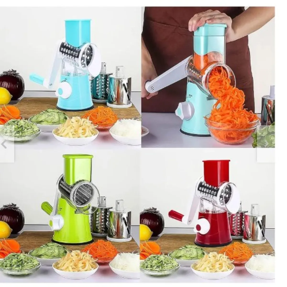 GENERICO - Molino Cortador Rallador Picador Verduras Multifuncional