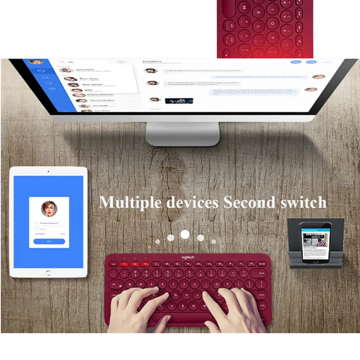 LOGITECH - Kit De Teclado y Mouse Logitech MK470 - Negro