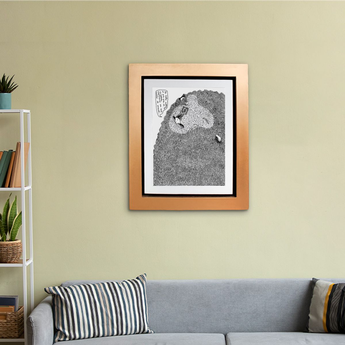 MOON - Cuadro decorativo 47cm x 57cm Castor