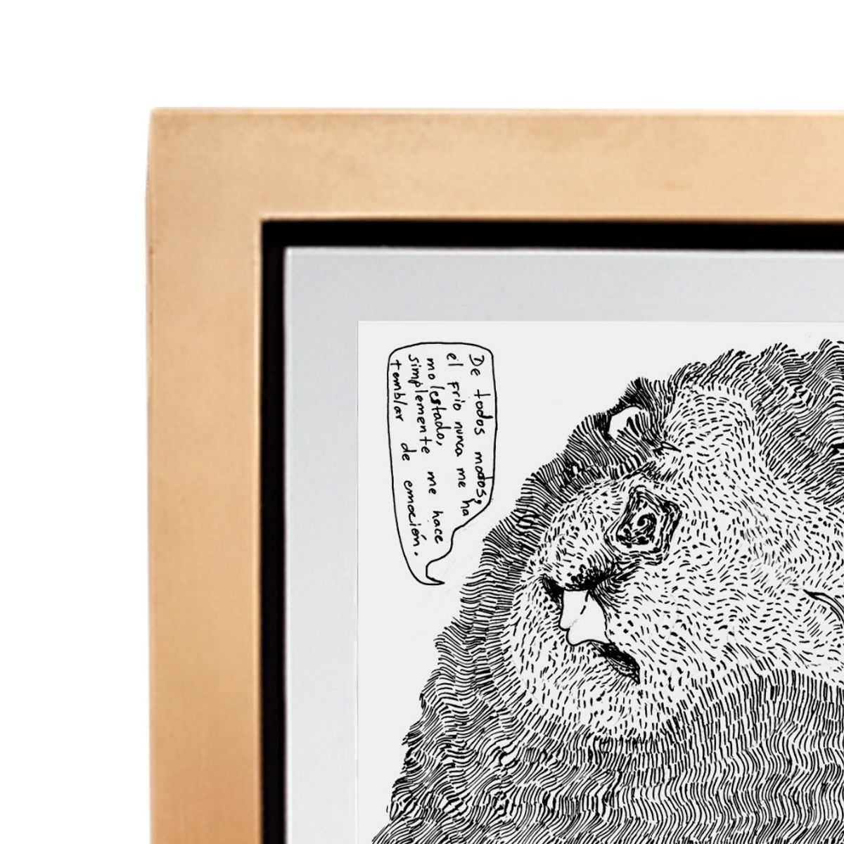 MOON - Cuadro decorativo 47cm x 57cm Castor