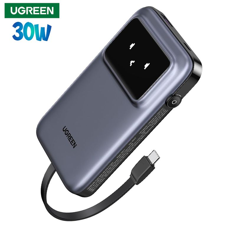 UGREEN - Power Bank Bateria 30w Carga rápida Ugreen 10000mAh