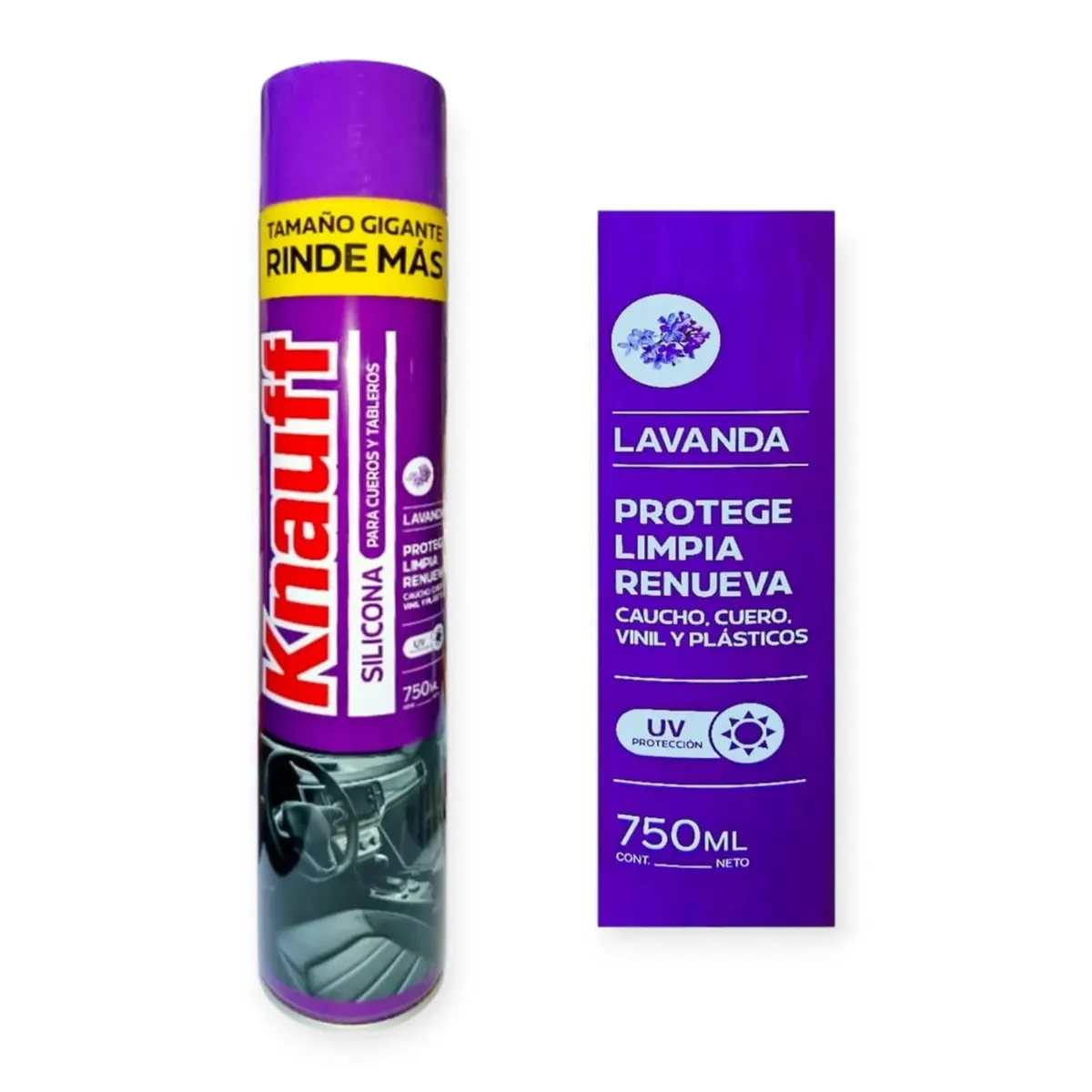 GENERICO - Silicona Aerosol Para Tableros y Cueros Lavanda 750 ML