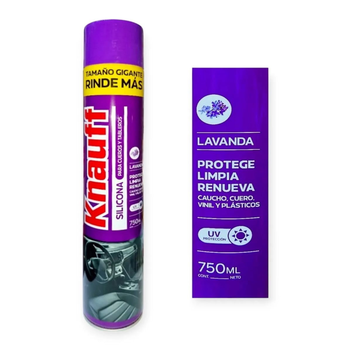 GENERICO - Silicona Aerosol Para Tableros y Cueros Lavanda 750 ML