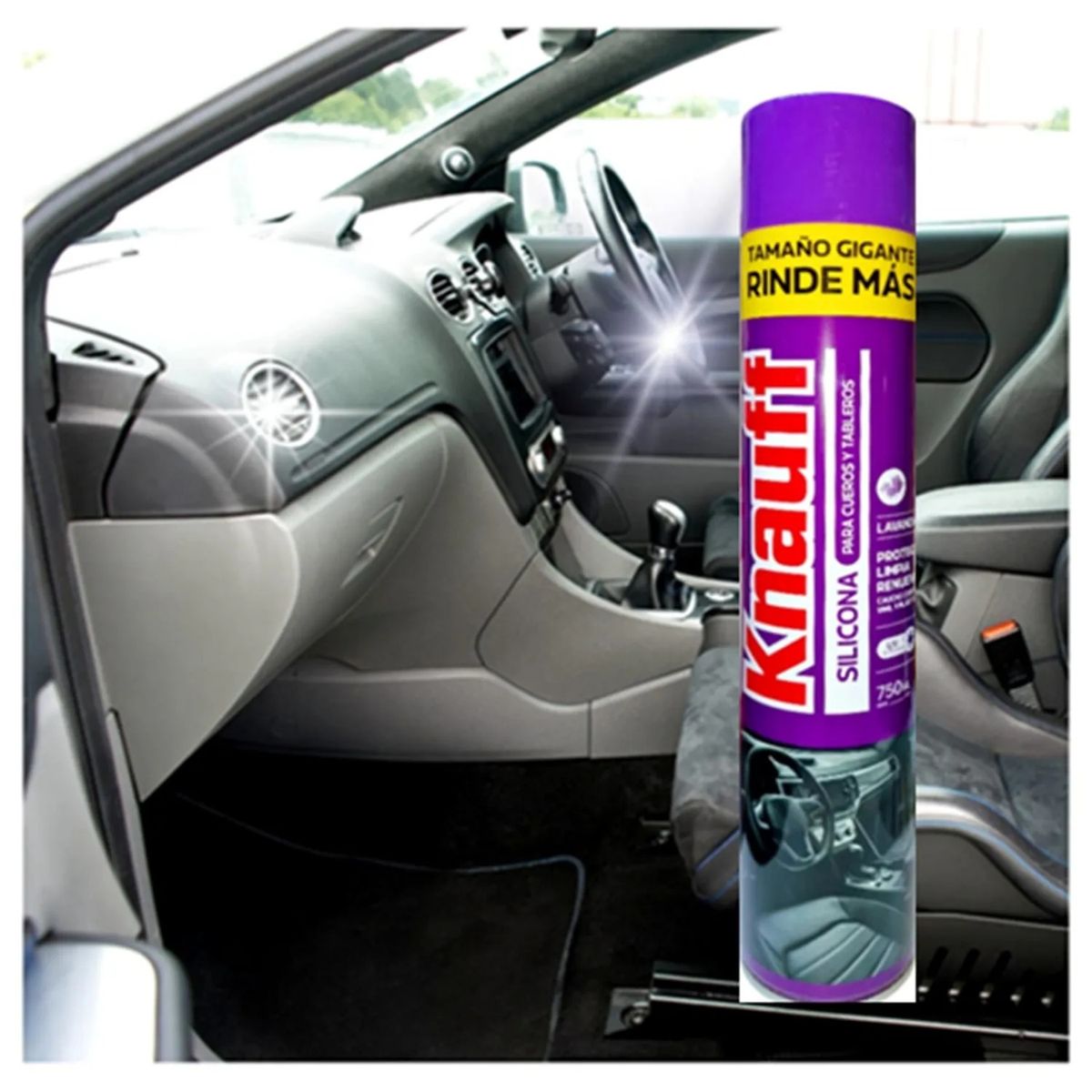 GENERICO - Silicona Aerosol Para Tableros y Cueros Lavanda 750 ML