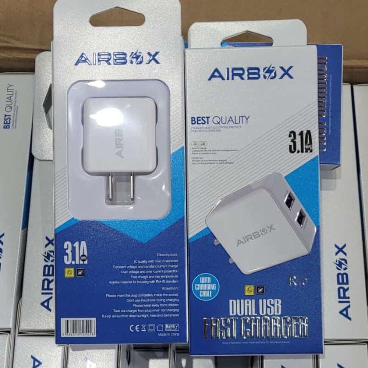 AIRBOOM - CARGADOR AIRBOX 31A COLOR BLANCO