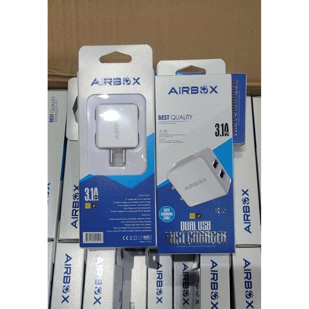 AIRBOOM - CARGADOR AIRBOX 31A COLOR BLANCO