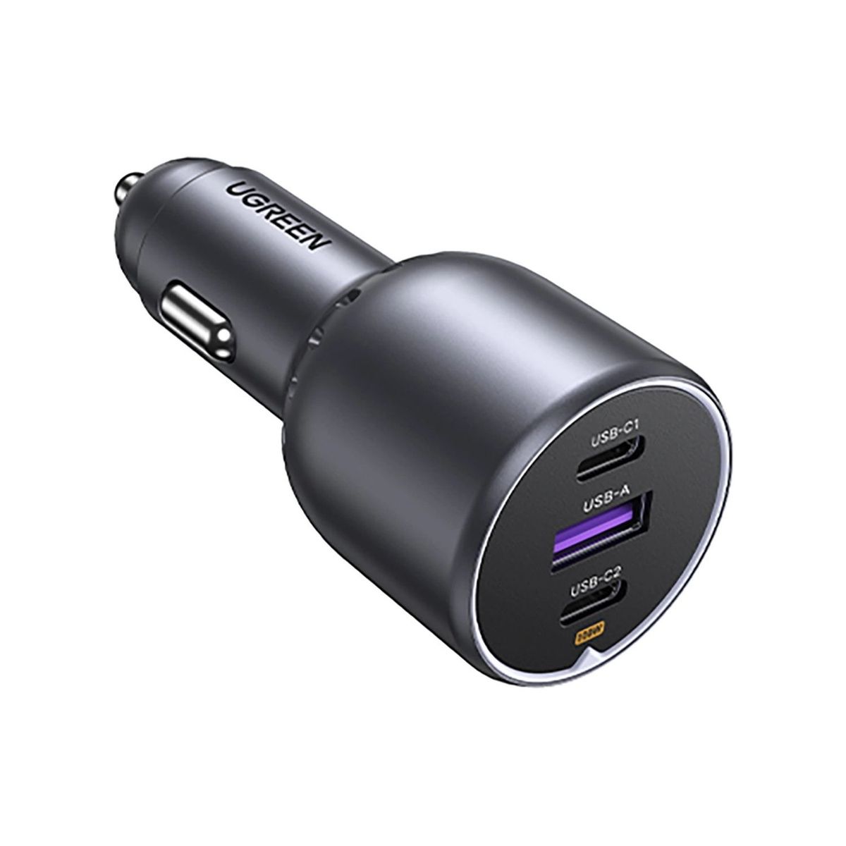 UGREEN - CIGARRERA UGREEN 130W CARGA RAPIDA 2X USB-C 1X USB-A EC705 35025