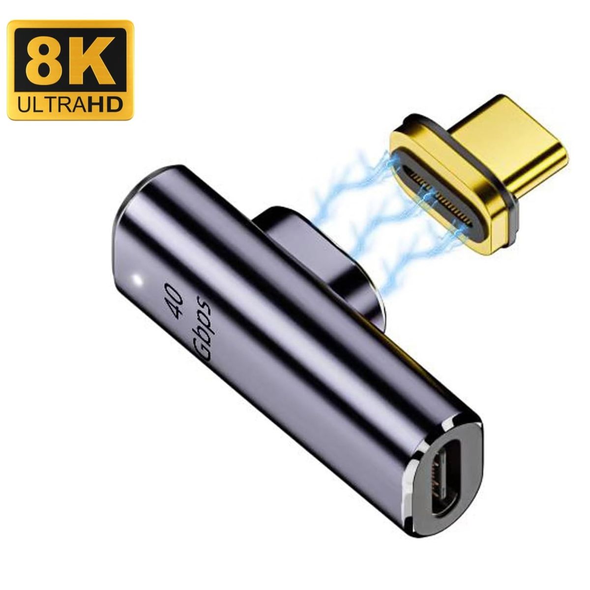 OEM - Adaptador Magnetico Tipo C 40 Gbps Carga PD140W Video 8K@60hz