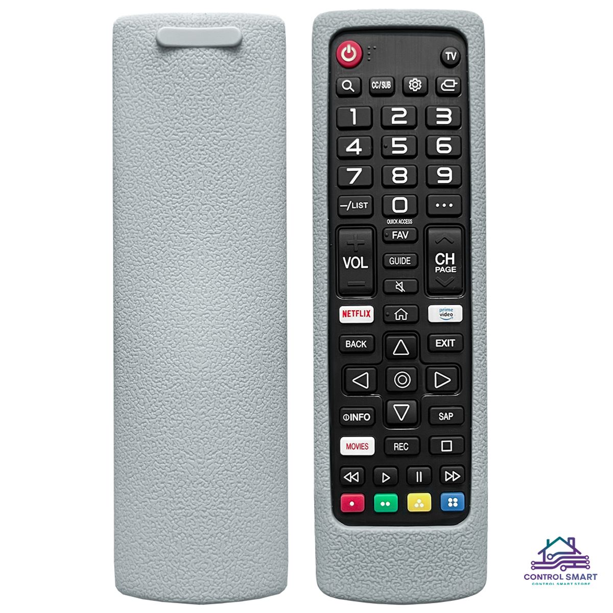LG - Control LG AKB75675304 para Smart TV + Funda Silicona Gris
