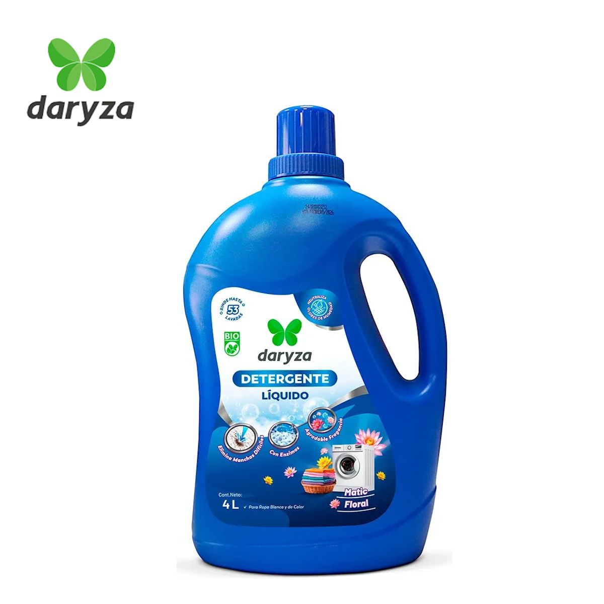 DARYZA - Detergente líquido concentrado 4 litros DARYZA Matic