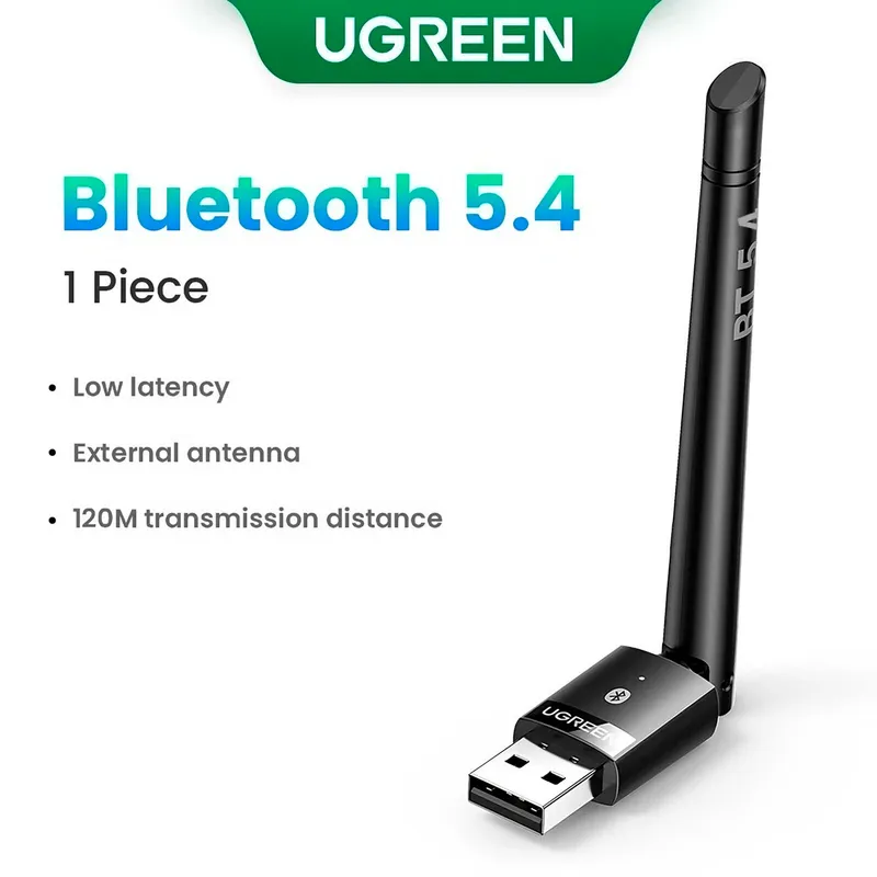 UGREEN - Adaptador Ugreen USB Bluetooth 5,4 Transmisor Bluetooth 120 Metros