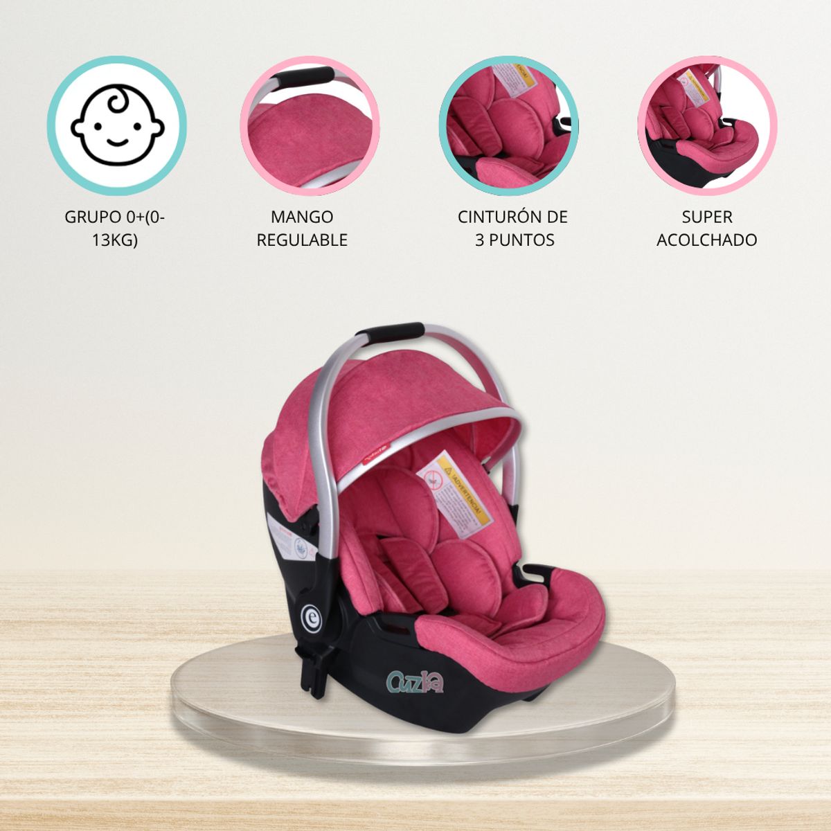 EBABY - Portabebé de Lujo «MACIEL DELUXE» Pink