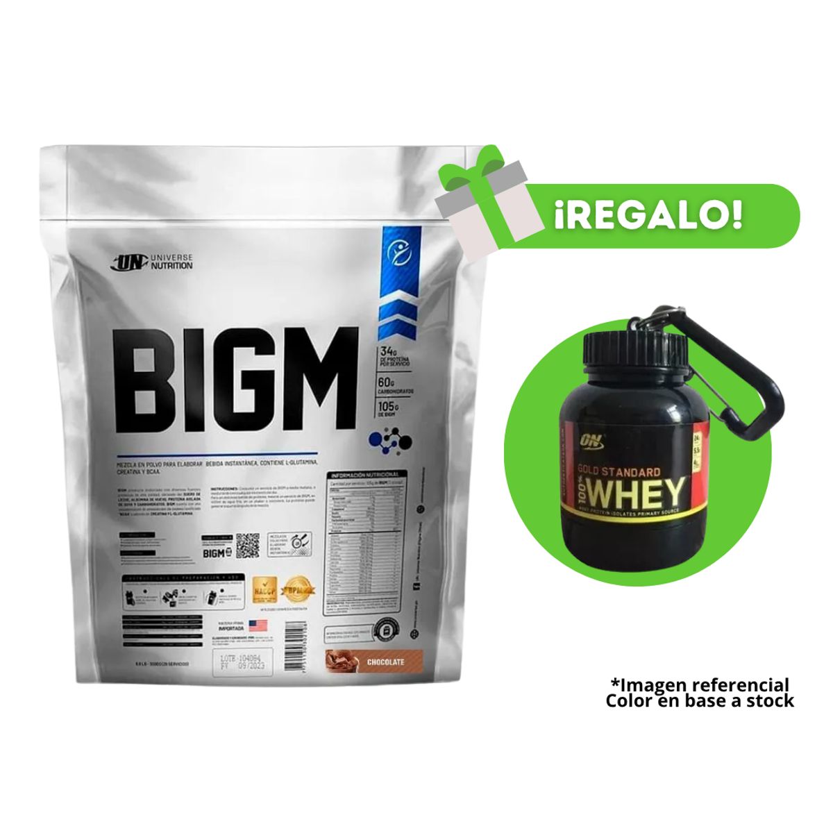 UNIVERSE NUTRITION - PROTEÍNA BIGM 5KG CHOCOLATE + PORTAPROTEINA