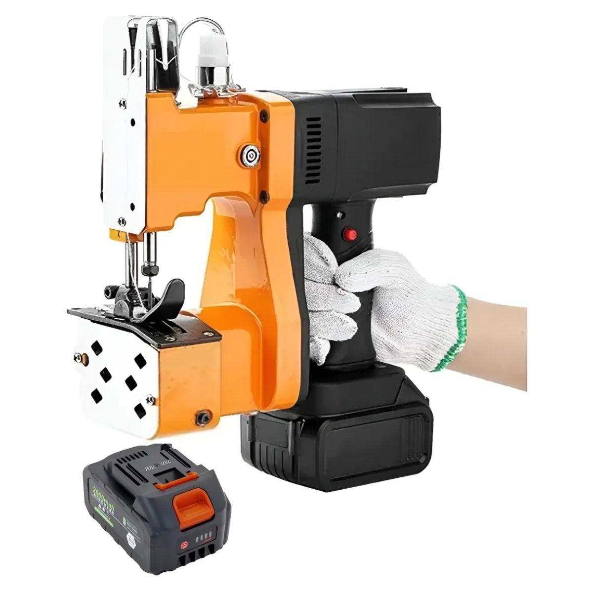 GENERICO - Maquina Cosedora Cerradora Sacos Inalámbrica Con 2 Baterías