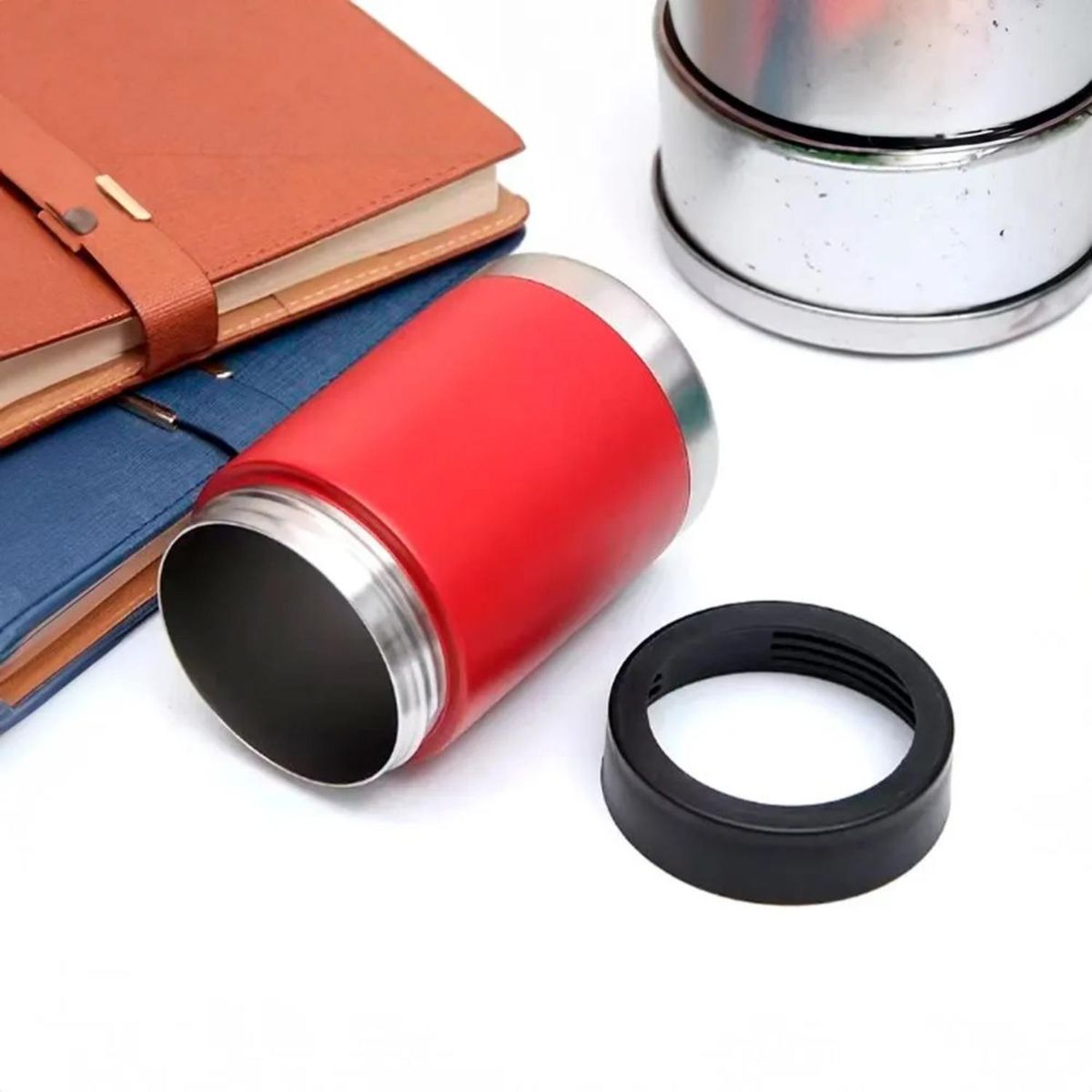 ICHIMATSU - Enfriador Latas Cerveza Rojo A/Inox 12 Onz- Ichimatsu