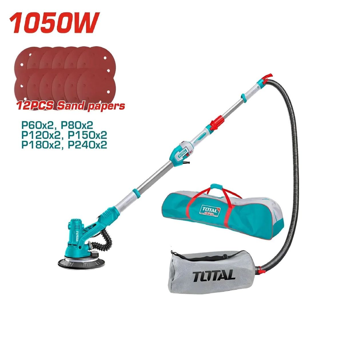 TOTAL TOOLS - Lijadora Telescópica 1050w Liviana Total - TDWS105016
