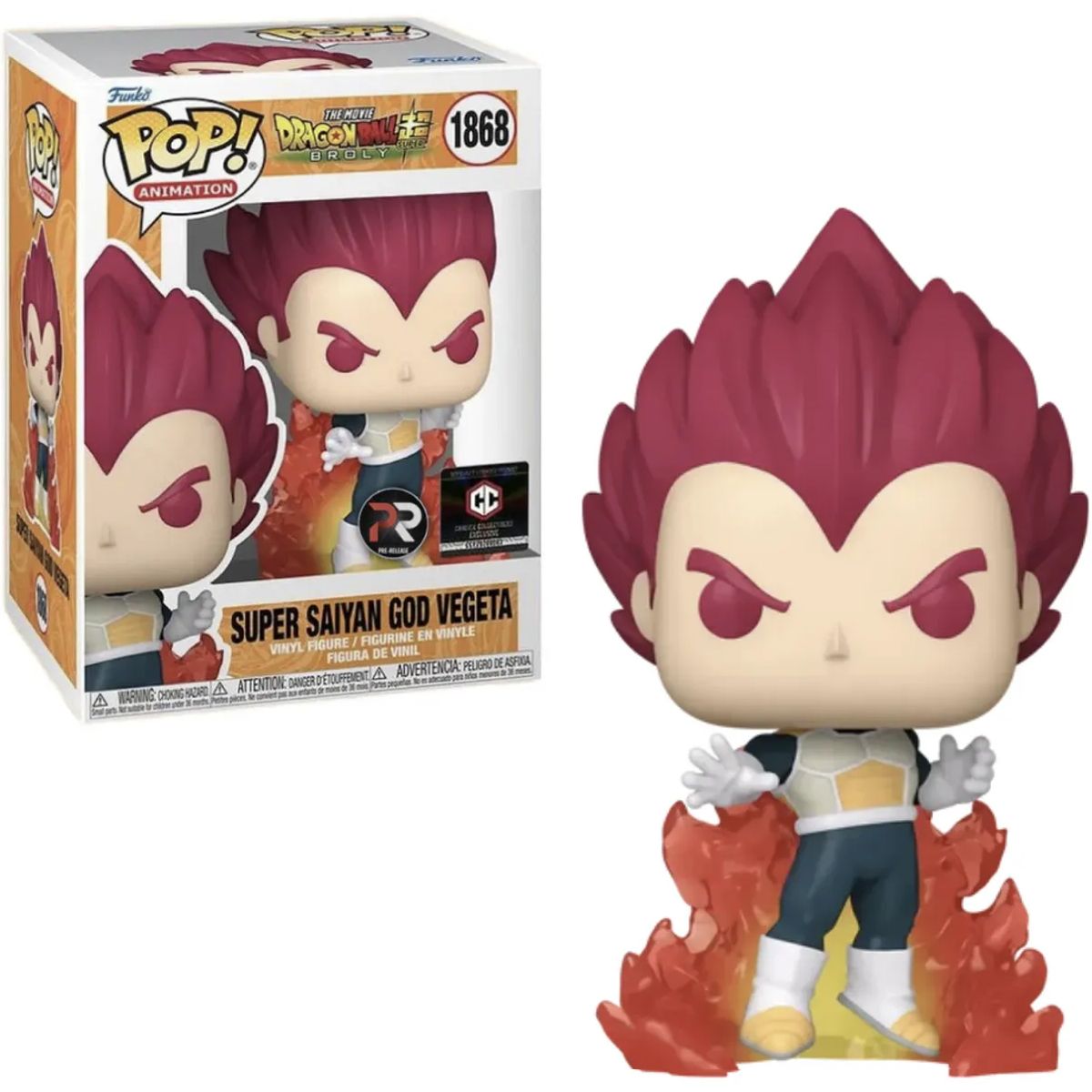 FUNKO - FUNKO POP SUPER SAIYAN VEGETA GOD 1868 CHALICE PR