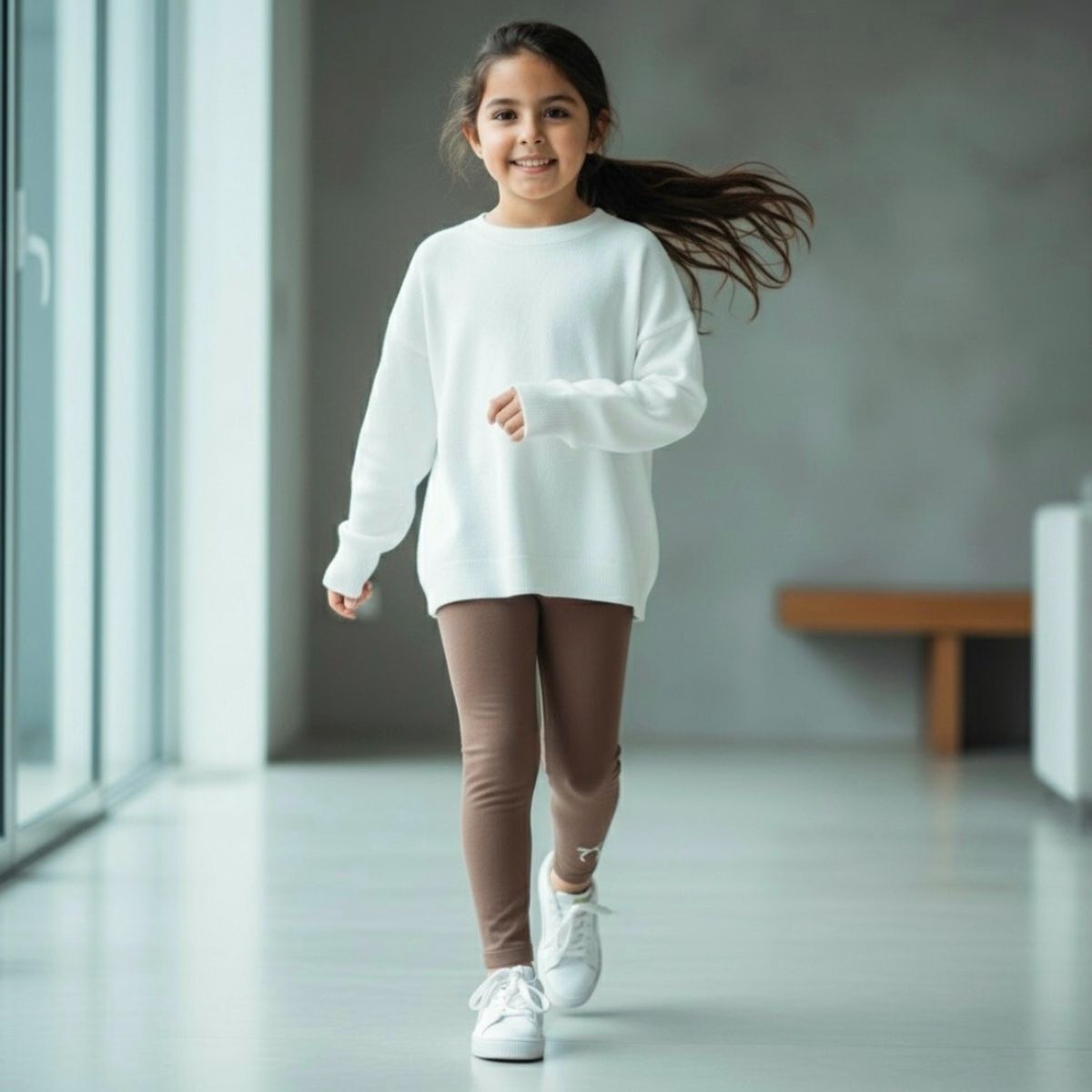 GENERICO - Leggings Afranelada Cocoa Niña Algodón  Angela Kids