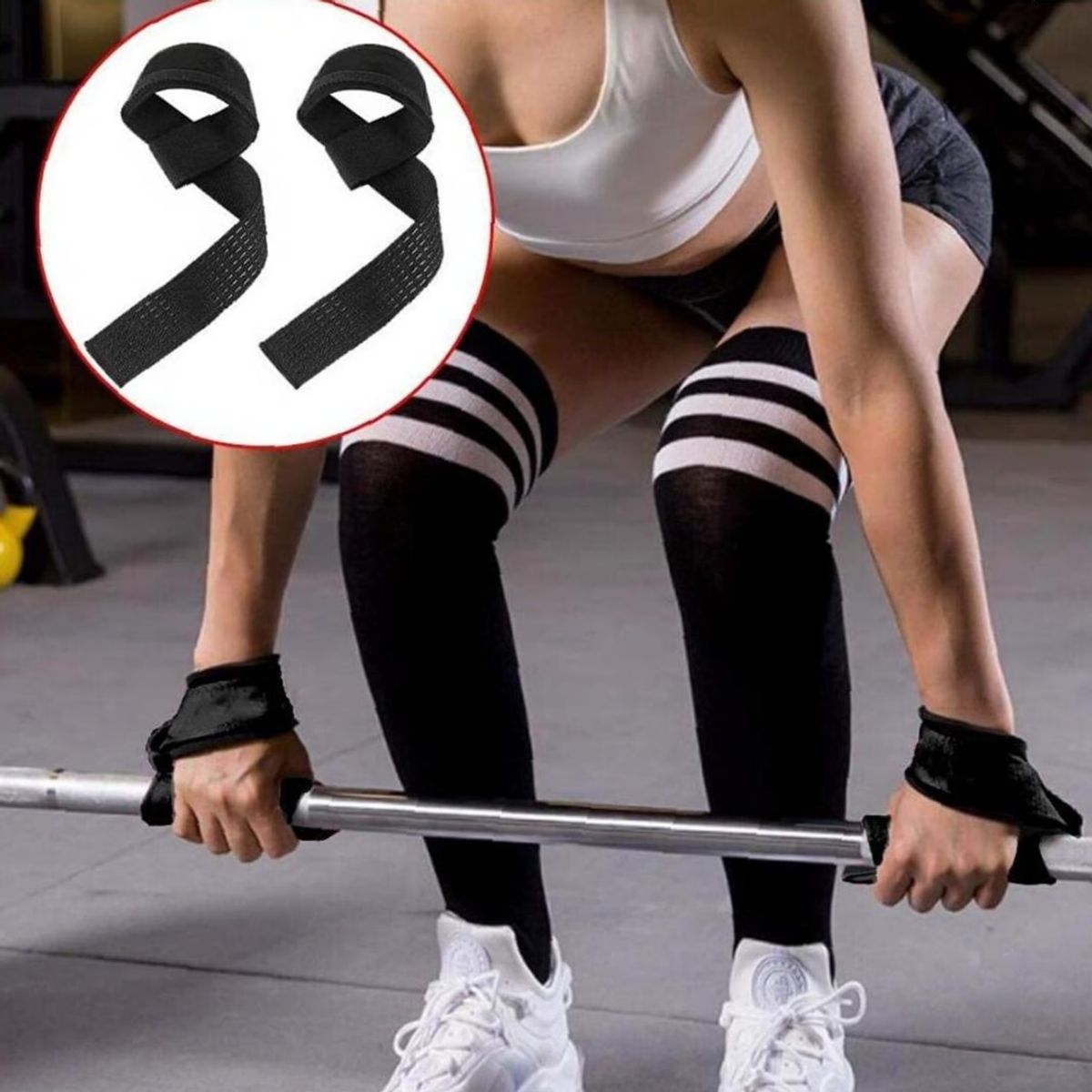 GENERICO - PACK X3 STRAPS PARA LEVANTAMIENTO DE PESAS MUÑEQUERAS